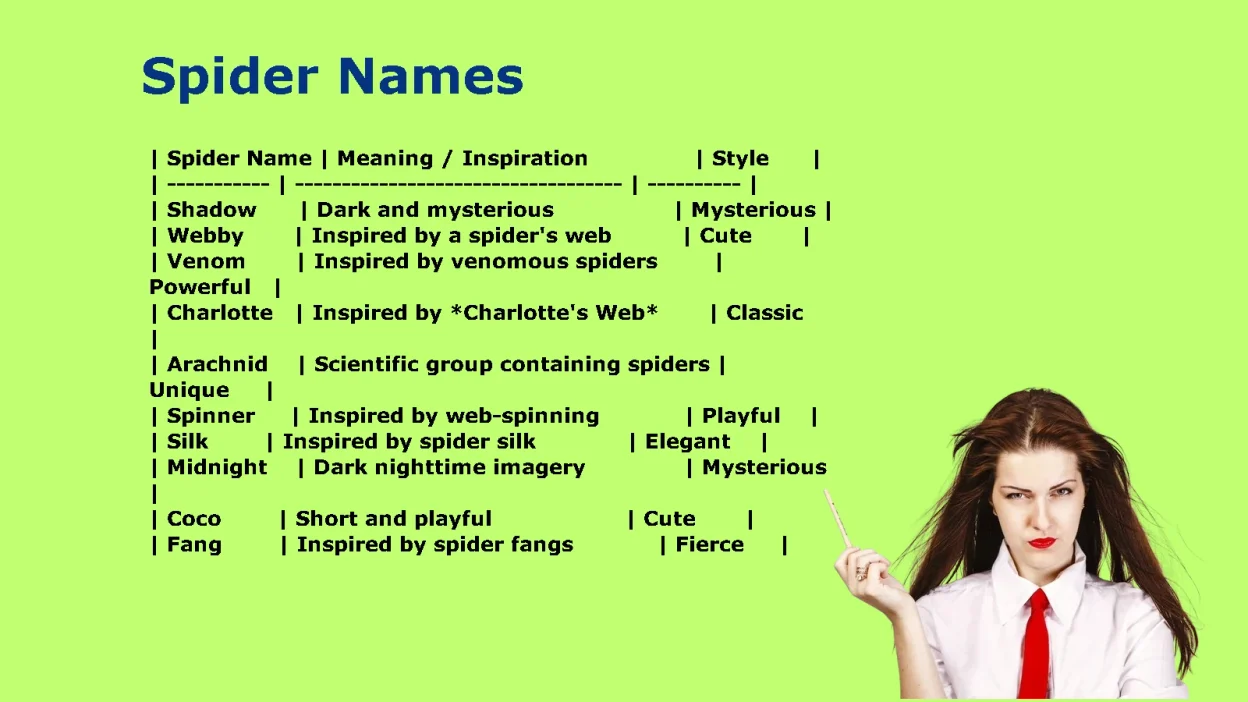 Spider Names: Unique, Cute, Funny, Cool & Fearless Ideas