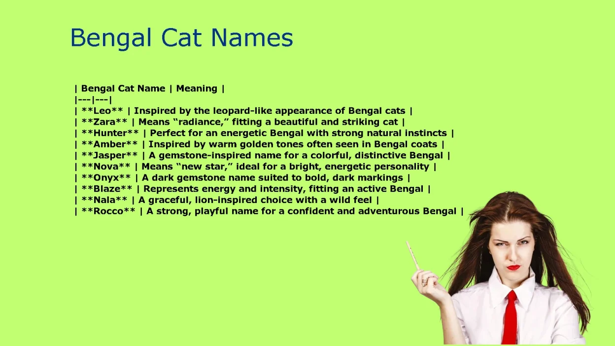 Bengal Cat Names: Cute, Wild, Unique Choices