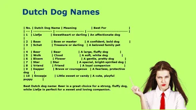 Best Dutch Dog Names for Male and Female Dogs