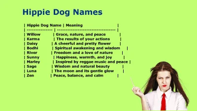 Hippie Dog Names Full of Peace, Love, Nature, and Free-Spirited Charm