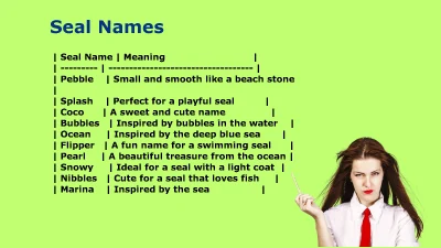 250+ Best Seal Names for Every Personality