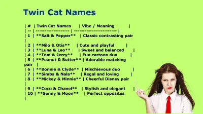 Twin Cat Names: Cute, Funny & Perfect Pair Ideas